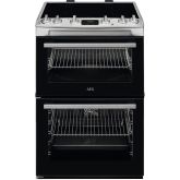 Aeg CIX6540ACM Freestanding Double Oven, Induction Top