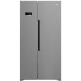 Beko Ireland ASL1442VPS Freestanding American Style Fridge Freezer - Stainless Steel