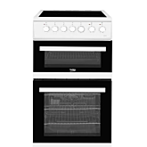 Beko Ireland EDVC503W 50Cm Double Oven Electric Cooker