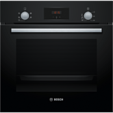 Bosch HHF113BA0B 59.4cm Built In Electric Single Oven With 3D Hot Air - Black