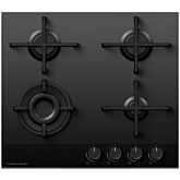 Fisher + Paykel CG604DLPGB4 600mm Wide 'Gas on Glass' 4 Burner, Minimal Style