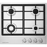 Fisher + Paykel CG604DNGX1 600mm Wide Gas on Steel, 4 Burner