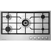 Fisher + Paykel CG905DLPX1 900mm Wide Gas on Steel, 5 Burner