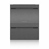Fisher + Paykel DD60DDFHB9 Dishwasher DishDrawer™ Double, 12 Place Settings, Black Steel