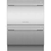 Fisher + Paykel DD60DDFHX9 Dishwasher DishDrawer™ Double, 12 Place Settings, Stainless Steel, Design