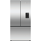 Fisher + Paykel RF540ANUX6 Fridge Freezer French Door 900mm, Recessed Handle, Stainless Steel - Ice 