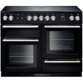 Rangemaster Nexus 110cm Wide Induction Range Cooker - Black / Chrome 
