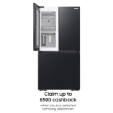 Samsung RF65DG960EB1EU Series 9 American Style Fridge Freezer With Beverage Centre -