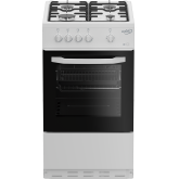 Zenith ZE501W 50cm Gas Single Oven with Gas Hob - White