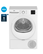Beko Ireland BM3T3822W Heat Pump Tumble Dryer 8Kg - White