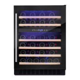 Amica AWC600BL 60 cm freestanding wine cooler, 46 bottle capacity, dual electronic temp controlled z