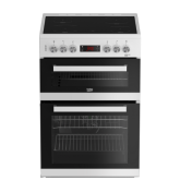 Beko Ireland EDC634W 60cm Double Oven Electric Cooker with Ceramic Hob - White