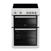 Beko Ireland KTC611W 60cm Double Cavity Electric Cooker (White)