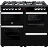 Belling COOKCENTRE 100DFT Blk 100cm Dual Fuel