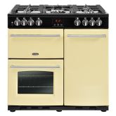 Belling FARM HOUSE 90 D/F CREAM Farmhouse 90DFT 90Cm Dual Fuel Range Cooker