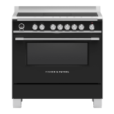 Fisher & Paykel 90cm Induction Pyrolytic Cooker - Black