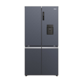 Haier HCR5919EHMB 90Cm Freestanding American Fridge Freezer - Brushed Black