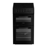 Hotpoint HTE5CCB 50Cm Black Cooker