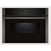 Neff C1AMG84G0B 44 Litres Built In Microwave Oven with Hot Air - Black with Graphite Trim