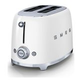 Smeg TSF01WHUK White 50s Style Two Slice Toaster