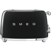 Smeg TSF03BLUK Black 50s Style Four by Four Slice Toaster
