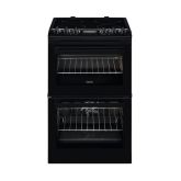 Zanussi ZCV46250BA Freestanding Electric Cooker, A Energy Rating, 55Cm Wide, Black