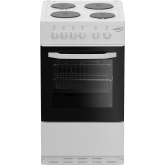 Zenith ZE503W 50cm Electric Single Oven with solid plate