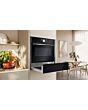 Neff N24HA11G1B/G 14cm high, electronic touch control warming drawer, 4 settings or 6 selectable tem