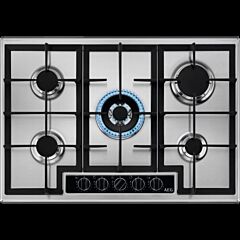 Aeg HGB75420YM 75cm Gas Hob - Stainless Steel