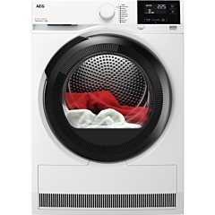 Aeg TR718L4B Sensidry Technology 8Kg Heat Pump Tumble Dryer - White