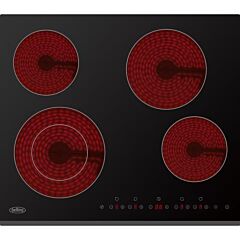 Belling BCH61TB 60cm Ceramic T/Control bevelled edge dual zone Hob Hot