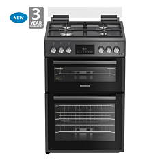 Blomberg GGRN655N 60Cm Built In Gas Double Oven - Anthracite