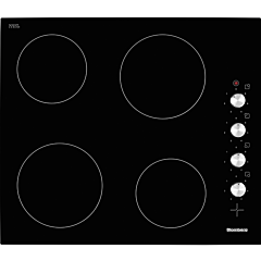 Blomberg MKN24001 4 Zone Black Glass Ceramic Hob
