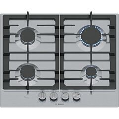 Bosch PCP6A5I90 60Cm, 4 Burners, Optimised Flameselect, 2 Dishwasher Suitable Cast Iron Pan Supports