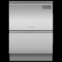 Fisher + Paykel DD60D2HNX9 Dishwasher DishDrawer™ Double, 12 Place Settings, Stainless Steel, Recess