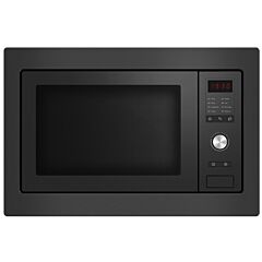 Fisher + Paykel OM25BLSB1 Microwave Oven 600mm 27L, 8 Function - Contemporary Black Glass
