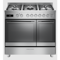 Fisher & Paykel OR90L7DBGFX2 Series 7 Dual Fuel 5 Burner Range Cooker - Stainless Steel
Fisher & Paykel Contemporary Dual Fuel 5 Burner Freestanding Cooker 
