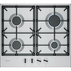 Neff T26CIP8N0 60cm, 4 burner, Optimised FlameSelect, Dishwasher suitable cast iron pan supports