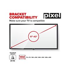 Pps Distribution Ltd PIX-FIX-SML10 Pixel Fixed Small Mount 17-43