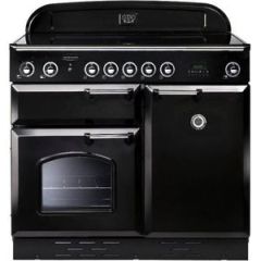 Rangemaster Classic Electric Induction 100cm Range Cooker Black Chrome 