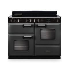 Rangemaster Classic Deluxe 110cm Induction Range Cooker - Slate + Chrome