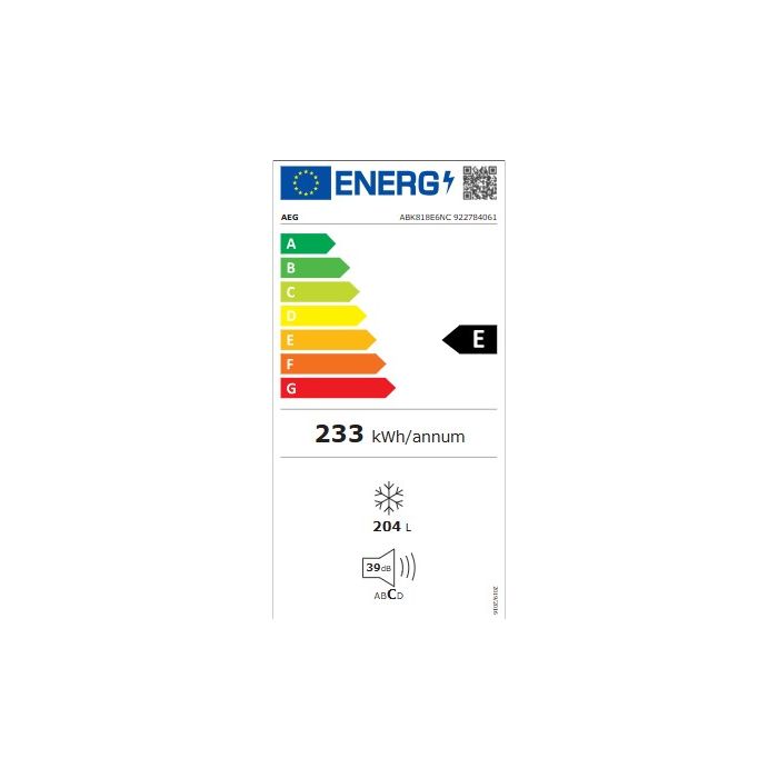 Aeg ABK818E6NC Aeg Integrated Frost Free Freezer