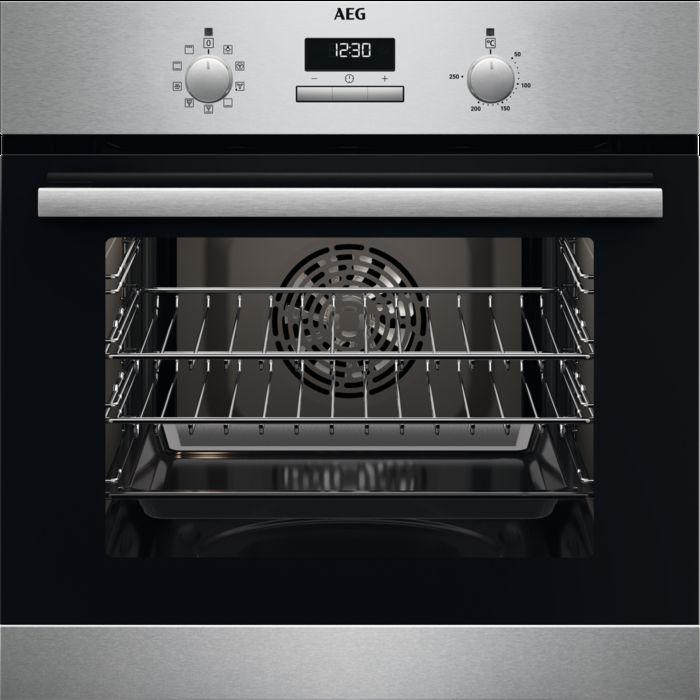 AEG BCX23101EM 59.4cm Built In Electric Single Oven - Stainless