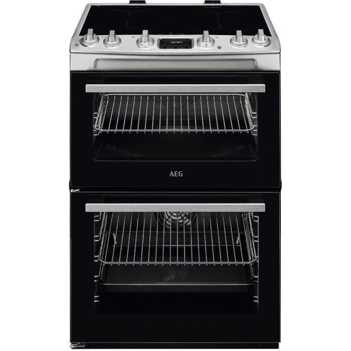 Aeg CIX6540ACM Freestanding Double Oven, Induction Top