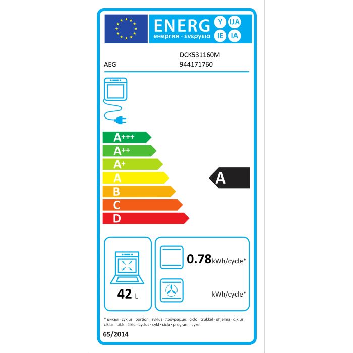 Aeg DCK531160M Surroundcook Double Oven With Catalytic Cleaning