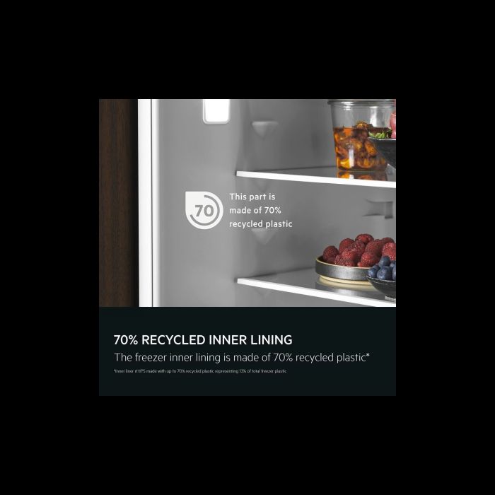 Aeg NAB7N181EC In column, 7000, Cabinet Larder Freezer E energy, No Frost, Fixed Hinge, Recycled Inn