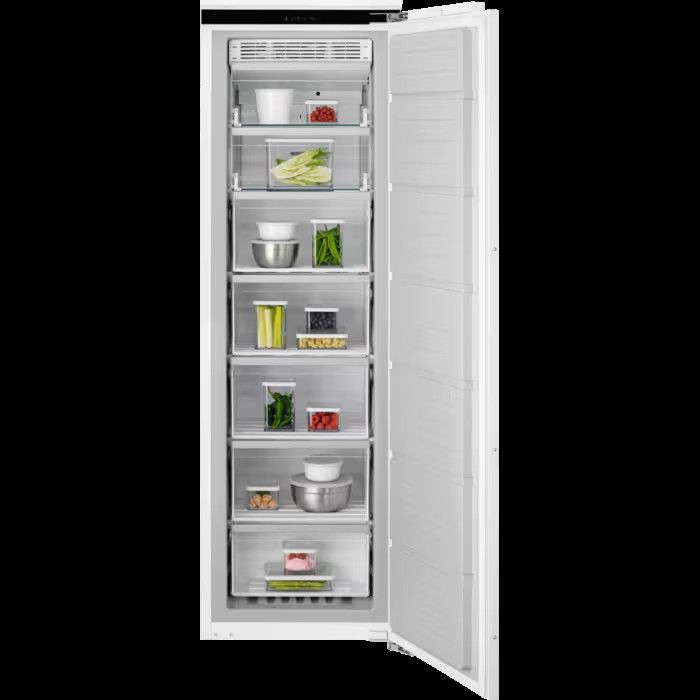 Aeg NAB7N181EC In column, 7000, Cabinet Larder Freezer E energy, No Frost, Fixed Hinge, Recycled Inn