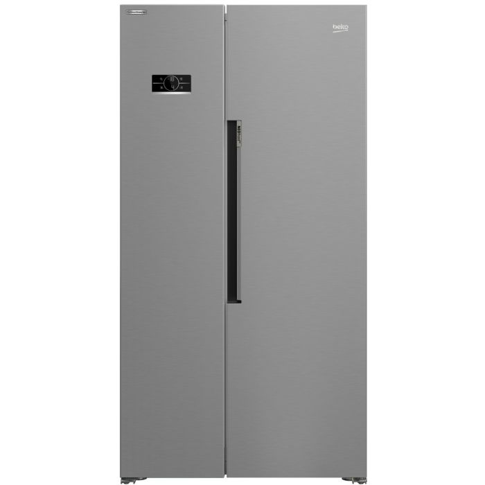 Beko Ireland ASL1442VPS Freestanding American Style Fridge Freezer - Stainless Steel