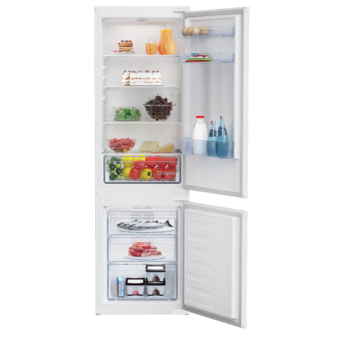 Beko Ireland BCFD473_WH Integrated 70/30 Frost Free Fridge Freezer With Sliding Door Fixing Kit - Wh