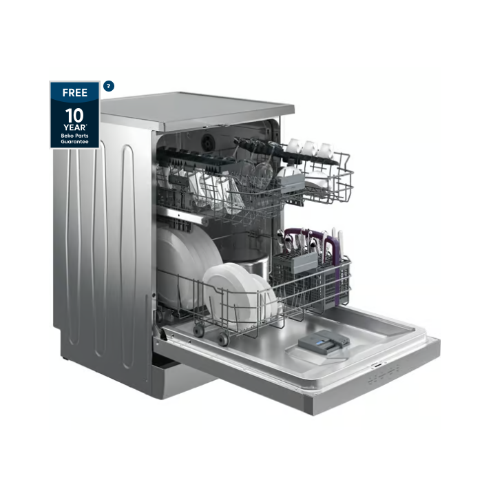 Beko Ireland BDFN15430X Standard Dishwasher - Stainless Steel